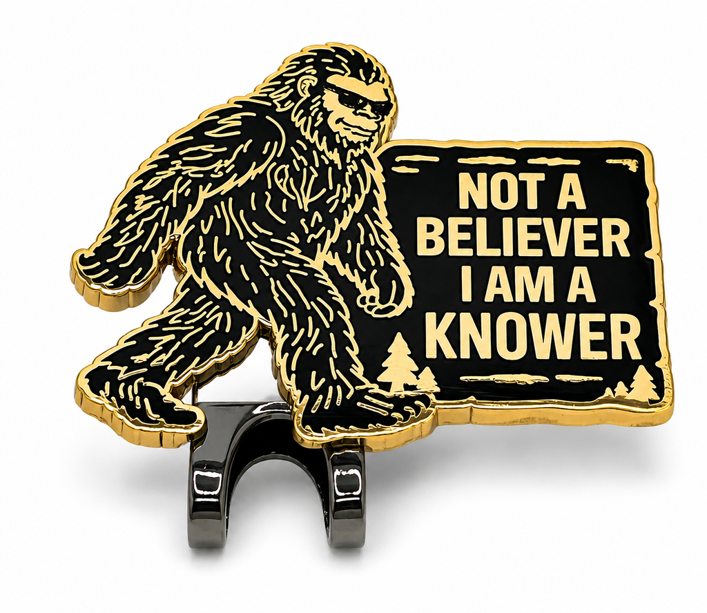 The Knower Bigfoot hat clip