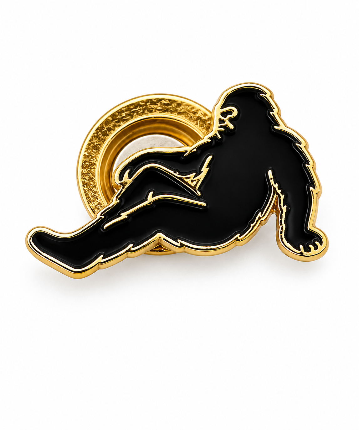 The Watcher - Resting Bigfoot Magnet Pin